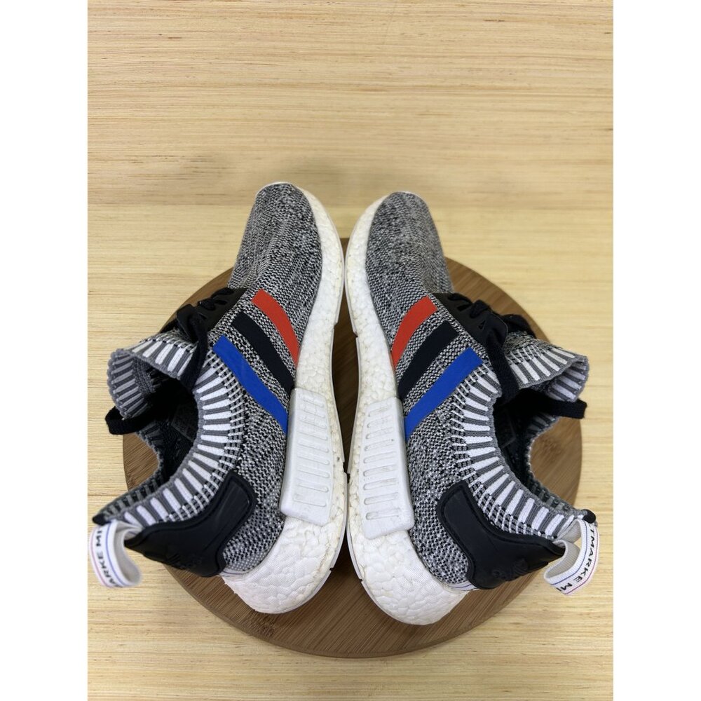 Adidas NMD R1 Primeknit Tri-color White Glitch Camo Athletic Shoes Mens Size 9.5 - Picture 5 of 8